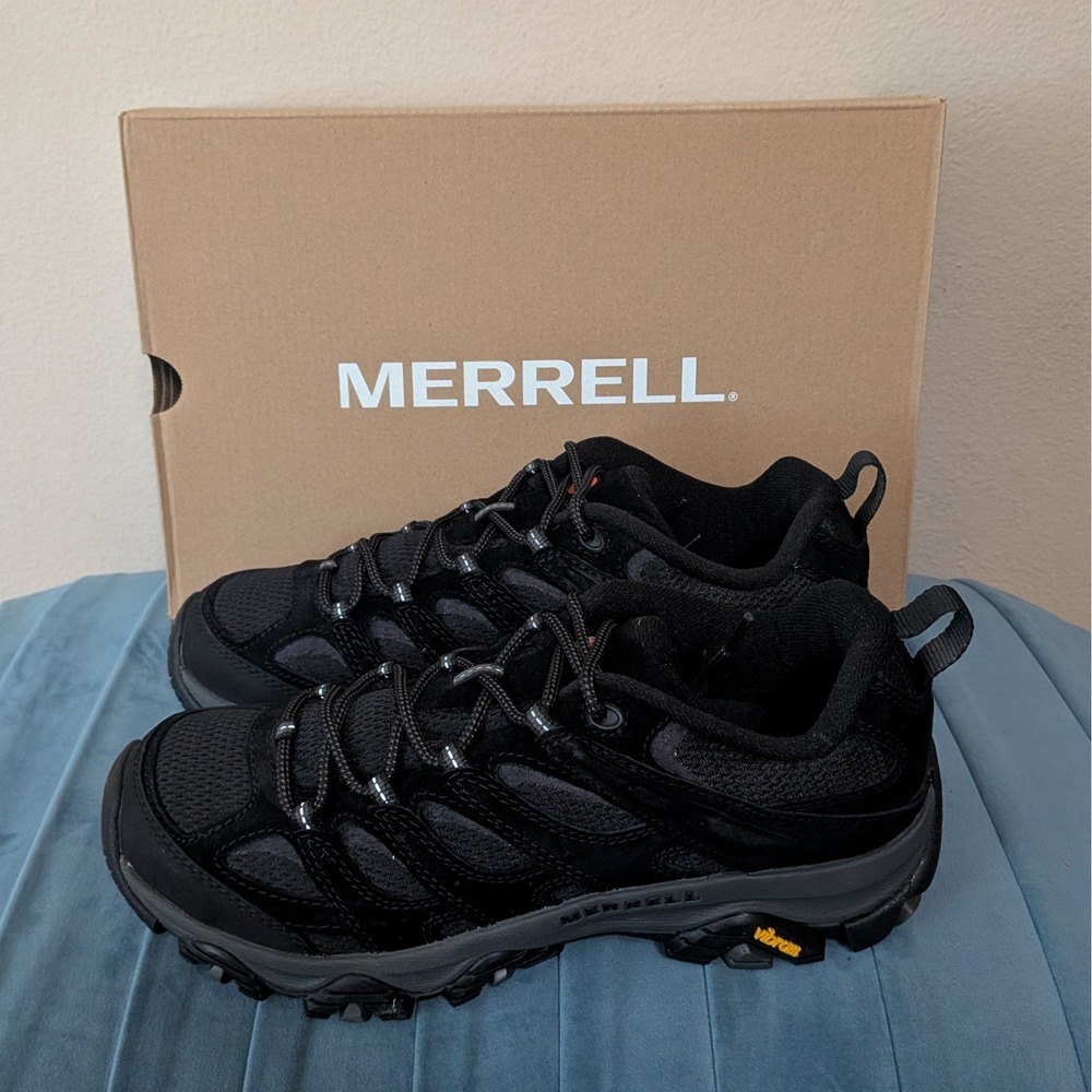 New Merrell Men's Moab 3 Hiking Shoes Black Size 10